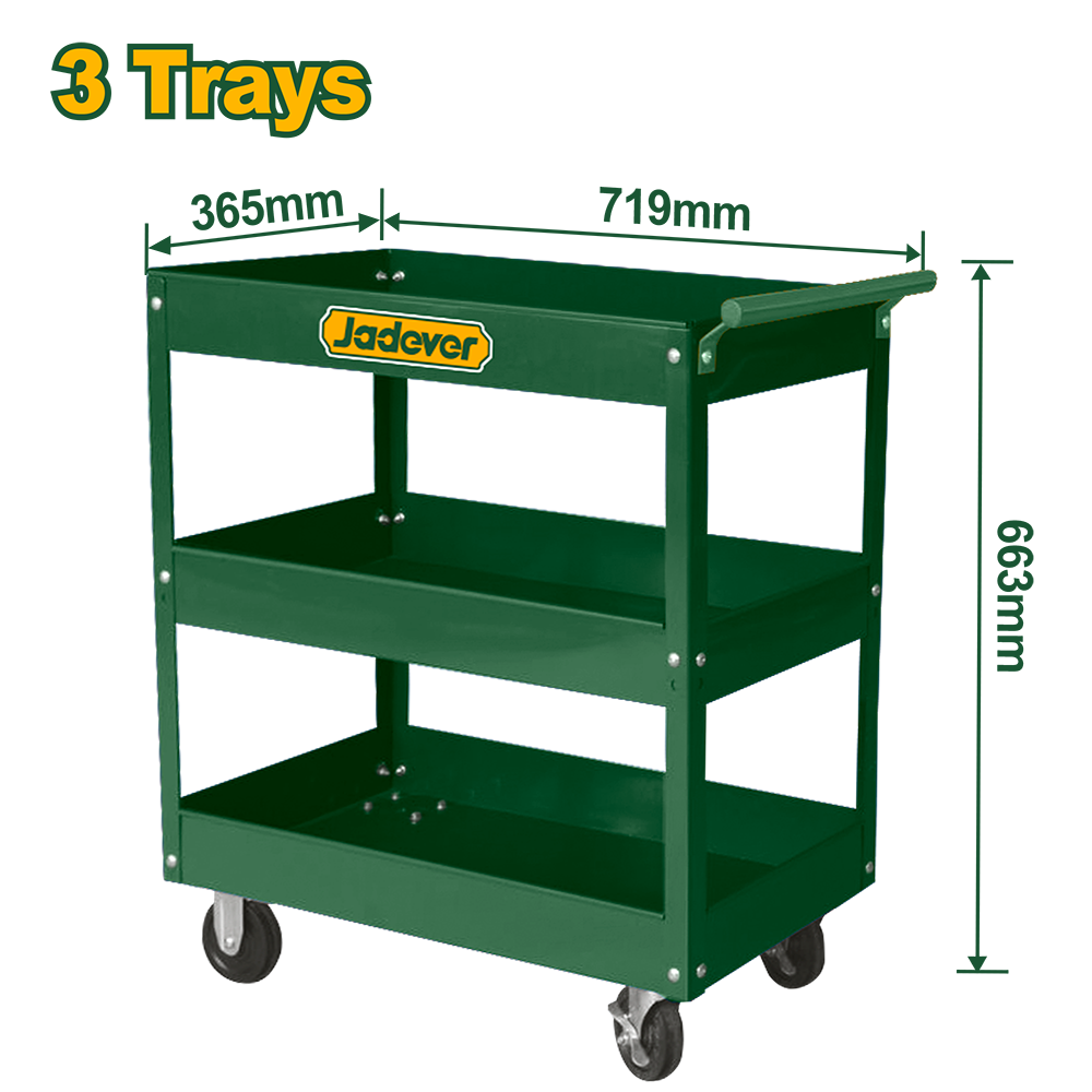 JADEVER CHARIOT À OUTILS 3 ÉTAGES