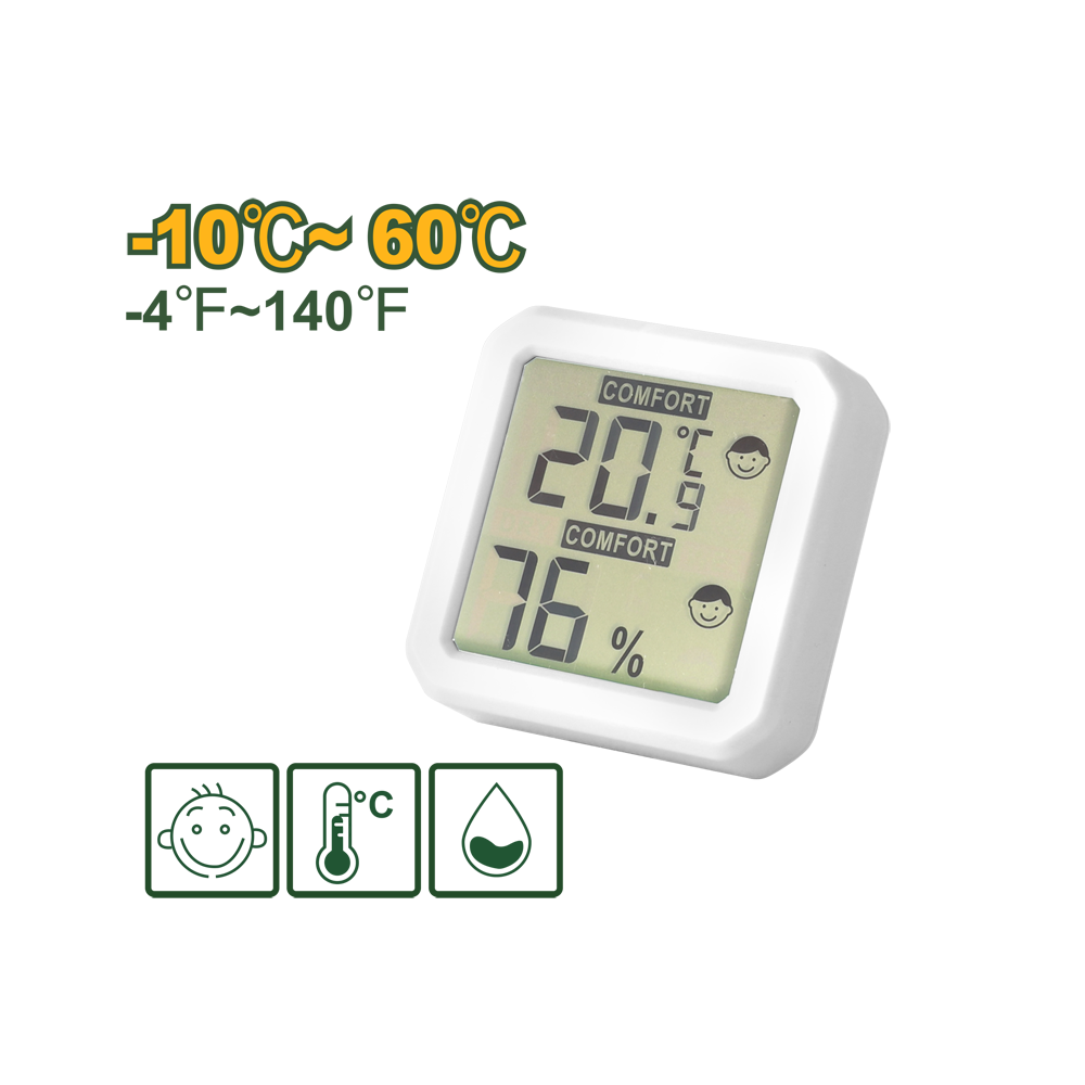 JADEVER COMPTEUR NUMÉRIQUE D'HUMIDITÉ 0-100%ET DE TEMPÉRATURE 10-60°C