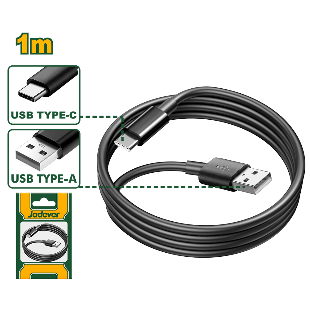 JADEVER CÂBLE USB TYPE A VERS TYPE C