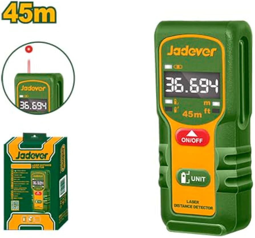 Détecteur de distance laser 45m JADEVER JDDL15045 au Maroc