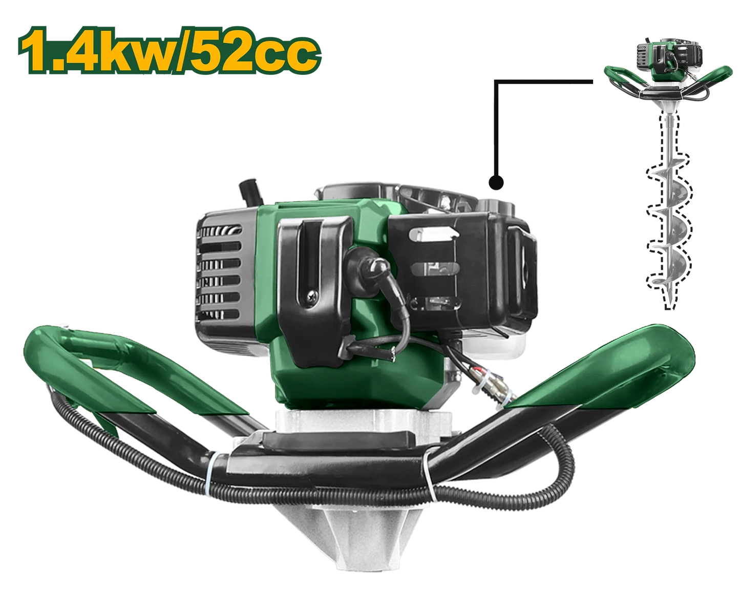 Tarière 52cc 1.4kw JAD JADEVER JDDZ1A52-1 au Maroc