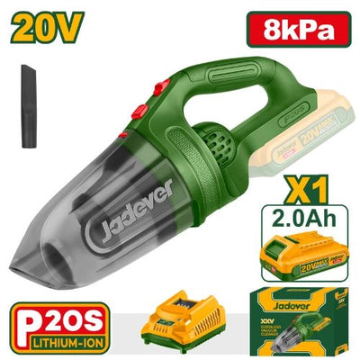 Aspirateur JADEVER de voiture 20V 0.45L 1batterie 1.5Ah – JDLV20201