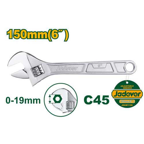 JADEVER CLE A MOLETTE 6" 150MM