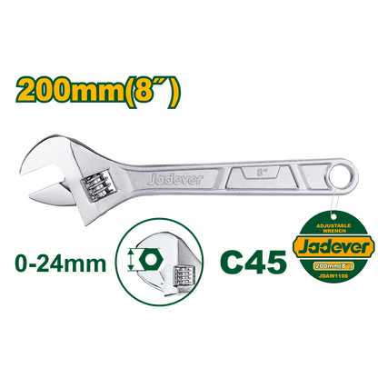 CLE A MOLETTE 8" 200MM JADEVER JDAW1108 au Maroc