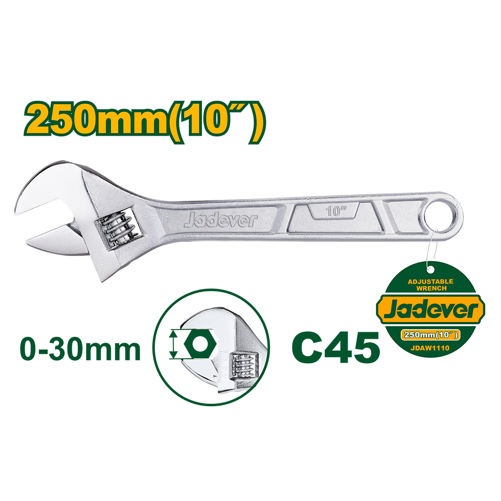 JADEVER CLE A MOLETTE 10"250MM