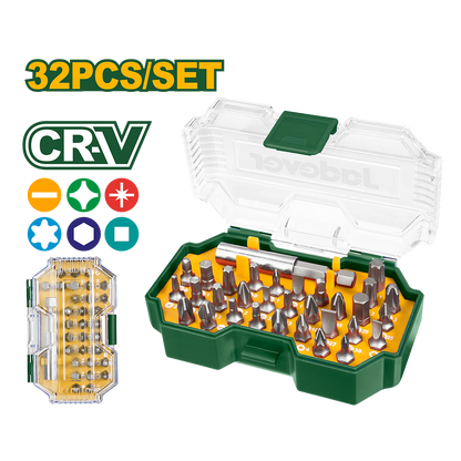 SET DE 32 EMBOUTS 25MM JADEVER JDBS3B32 au Maroc