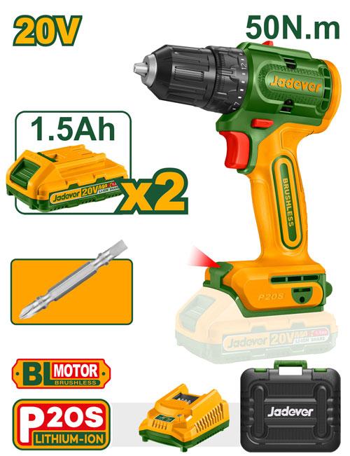 VISSEUSE SANS CHARBON L-ION 20V 1,5AHJAD JADEVER JDCDP552 au Maroc
