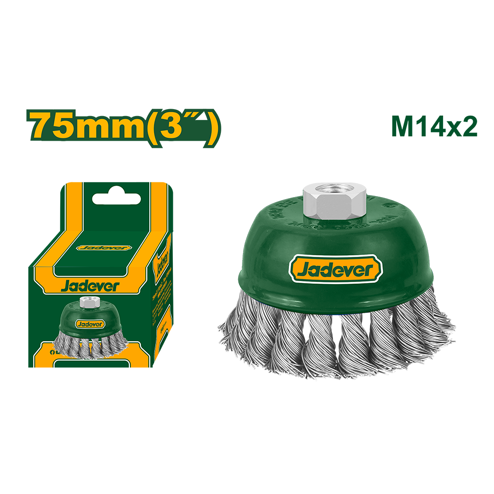 JADEVER BROSSE METALLIQUE TORSSADEE 75MM