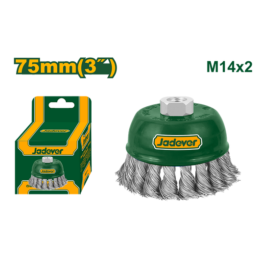 JADEVER BROSSE METALLIQUE TORSSADEE 75MM