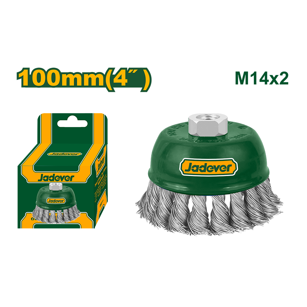 JADEVER BROSSE METALLIQUE TORSSADEE 100MM