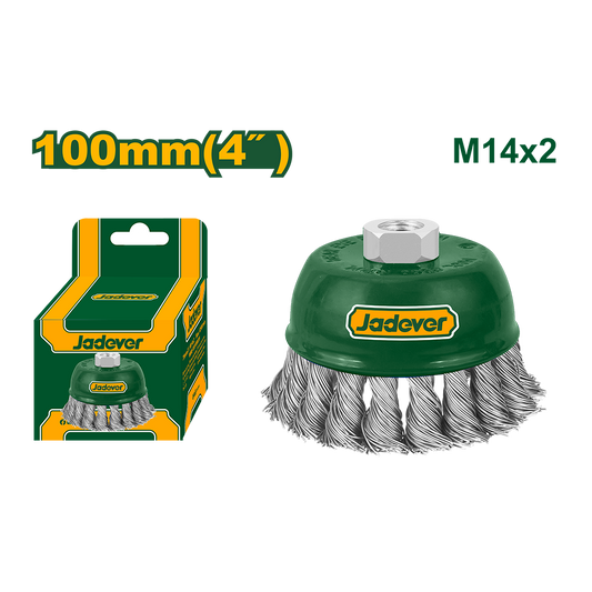 JADEVER BROSSE METALLIQUE TORSSADEE 100MM