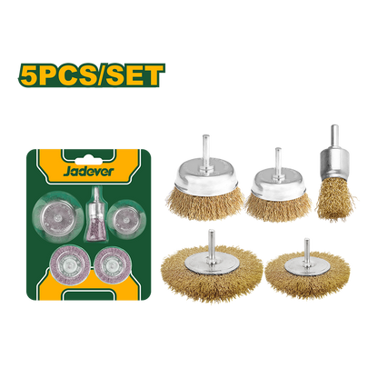 JEU DE 5 DE BROSSES METALLIQUE POUR PERCEUSE J AD JADEVER JDCE6401 au Maroc