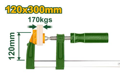 PINCE F AVEC POIGNEE EN PLASTIQUE 120X300MM JADEVER JDCP2121 au Maroc