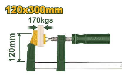 PINCE F AVEC POIGNEE EN PLASTIQUE 120X300MM JADEVER JDCP2121 au Maroc