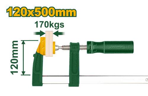 PINCE F AVEC POIGNEE EN PLASTIQUE 120X500MM JADEVER JDCP2123 au Maroc