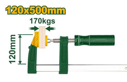 PINCE F AVEC POIGNEE EN PLASTIQUE 120X500MM JADEVER JDCP2123 au Maroc