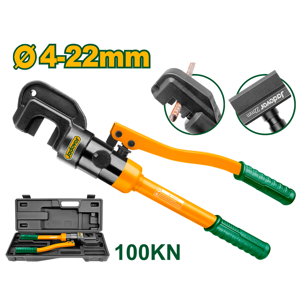 JADEVER COUPEUSE D'ACIER HYDRAULIQUE 4MM-22MM