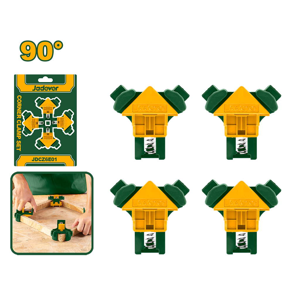 JADEVER JEU DE 4 SERRE JOINT D'ANGLE 90°