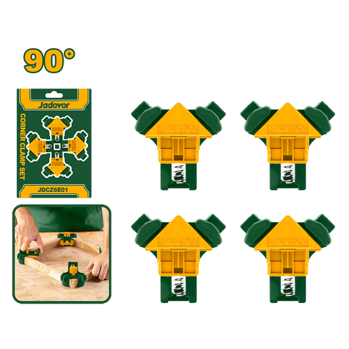 JADEVER JEU DE 4 SERRE JOINT D'ANGLE 90°