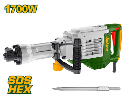 MARTEAU PIQUEUR HEX 1700W 14KG JADEVER JDDB1D90 au Maroc