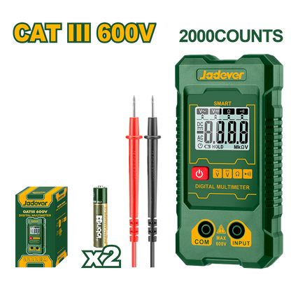 MULTIMETRE DIGITAL CAT II 600V JADEVER JDDM1501 au Maroc