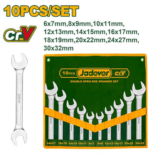 JEUX DE 10 CLES PLATES 6-32MM JADEVER JDDS2M10 au Maroc