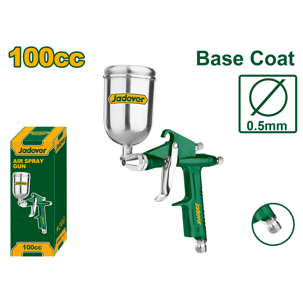 JADEVER PISTOLET À PEINTURE 0.5MM 100CC