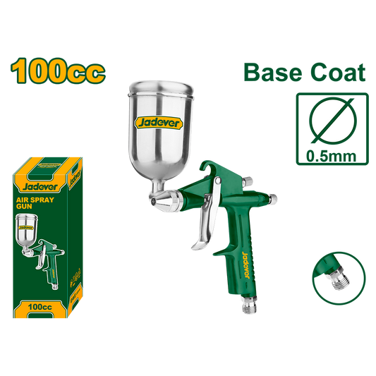 JADEVER PISTOLET À PEINTURE 0.5MM 100CC