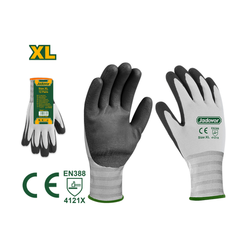 JADEVER GANTS ENDUITS DE NITRILE GIVRÉ
