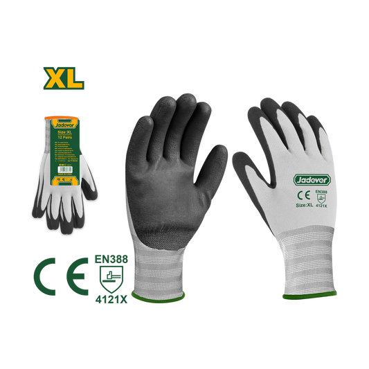 JADEVER GANTS ENDUITS DE NITRILE GIVRÉ