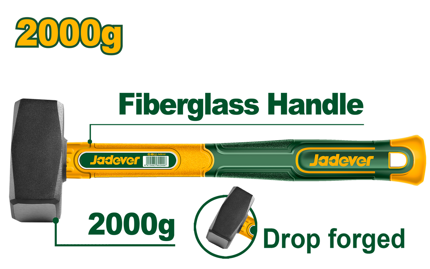 JADEVER MARTEAU À LAITONNER 2000 G