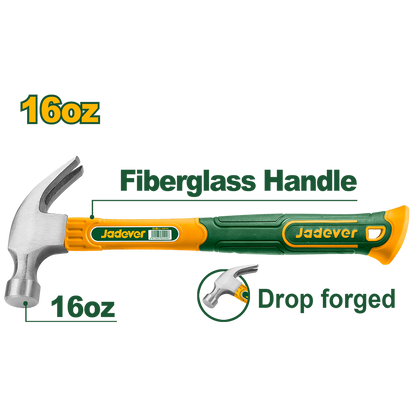 MARTEAU A GRIFFE 450G JADEVER JDHM3316 au Maroc