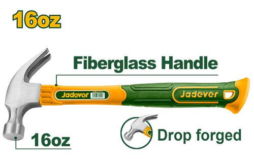 MARTEAU A GRIFFE 450G JADEVER JDHM3316 au Maroc