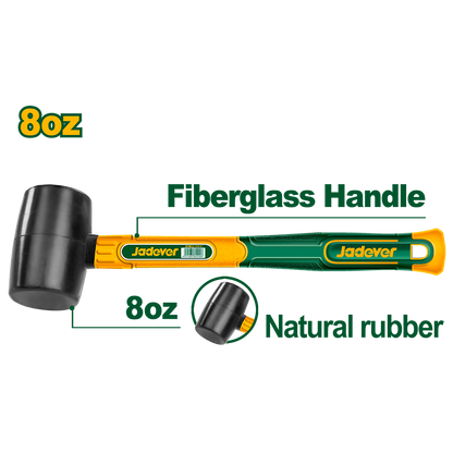 MARTEAU EN CAOUTCHOUC 220 G JADEVER JDHM7301 au Maroc