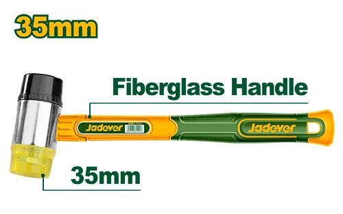 MARTEAU EN CAOUTCHOUC ET PLASTIQUE 35MM JADEVER JDHM7305 au Maroc