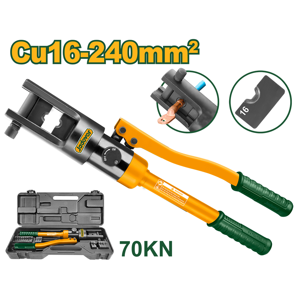 JADEVER PINCE DE SERTISSAGE HYDRAULIQUE 6-240MM