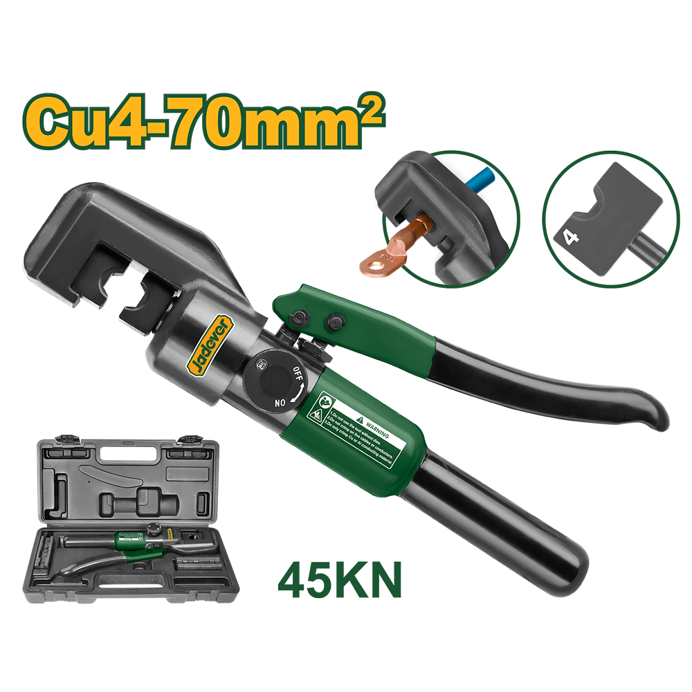 JADEVER PINCE DE SERTISSAGE HYDRAULIQUE 4-70MM