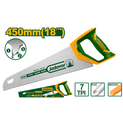 SCIE A MAIN 450MM JADEVER JDHW8G18 au Maroc