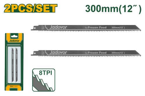 SET DE 2 LAMES SCIE SABRE INOX JADEVER JDJT1208 au Maroc