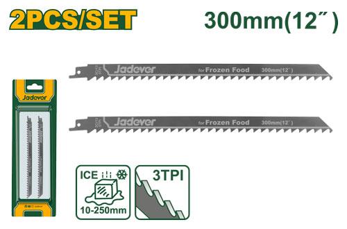 SET 2 LAME POUR SCIE SABRE INOX 300MM JADEVER JDJT1211K au Maroc
