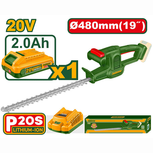 JADEVER TAILLE-HAIES 20V 480MM + 1BATT 2,0AH AU MAROC [JDLYP5181]
