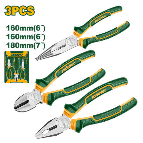 JADEVER JEU DE 3 PINCES