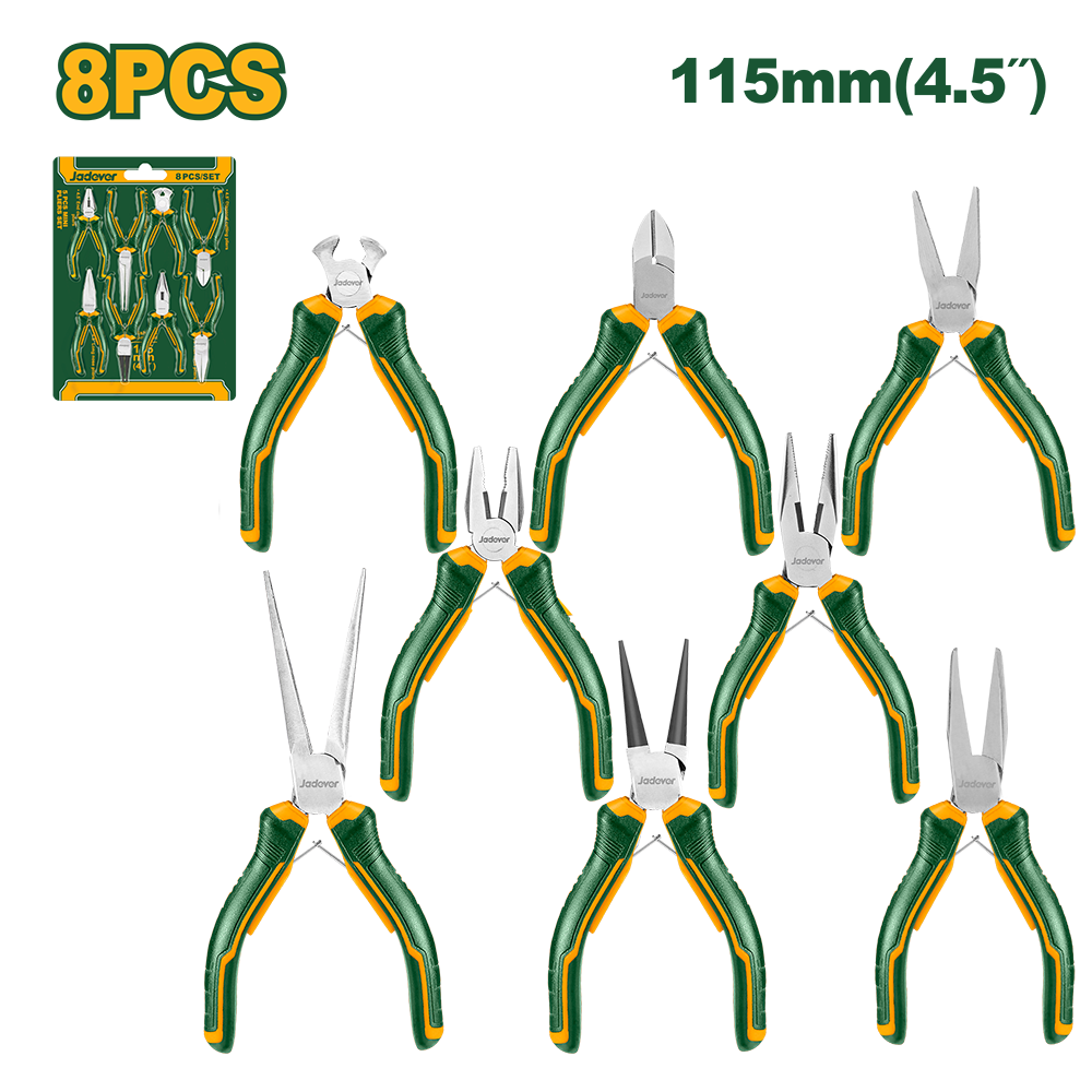 JADEVER JEU DE 8 MINI PINCES