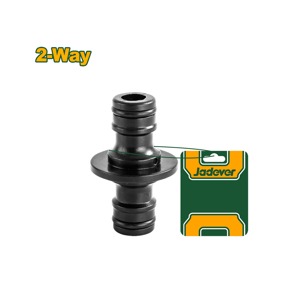 JADEVER CONNECTEUR DE TUYAU EN PLASTIQUE 2 VOIES