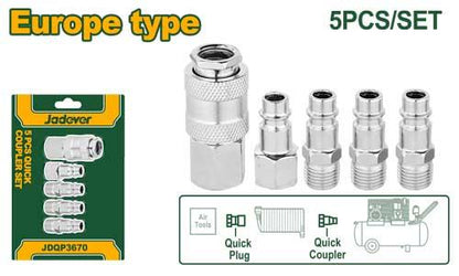 SET DE 5 RACCORDS RAPIDE JADEVER JDQP3670 au Maroc