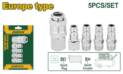 SET DE 5 RACCORDS RAPIDE JADEVER JDQP3670 au Maroc