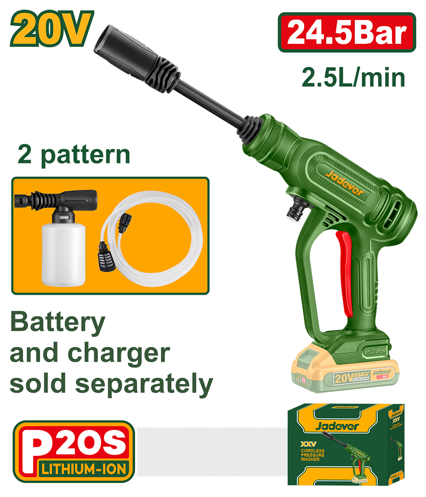 JADEVER NETTOYEUR HAUTE PRESSION 20V SANS BATT SANS CHARGEUR