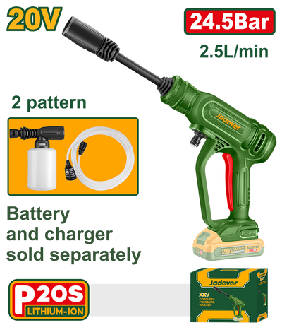 JADEVER NETTOYEUR HAUTE PRESSION 20V SANS BATT SANS CHARGEUR AU MAROC [JDQX0120]