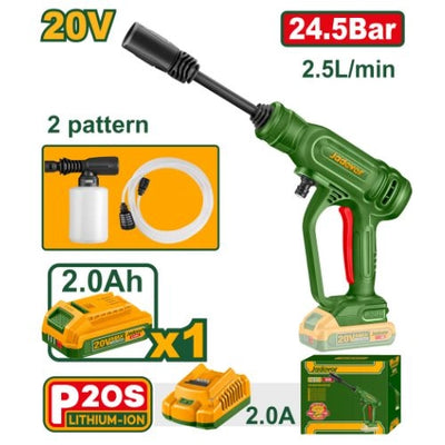 Nettoyeur haute pression JADEVER sans fil avec batterie 2,0Ah et chargeur – JDQX01203