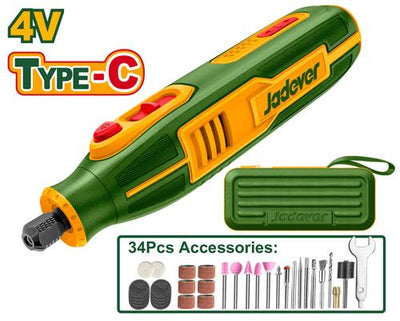 JADEVER MINI MEULEUSE A BATTERIE 4V CHARGEUR VIA TYPE C AU MAROC [JDRYP1504]